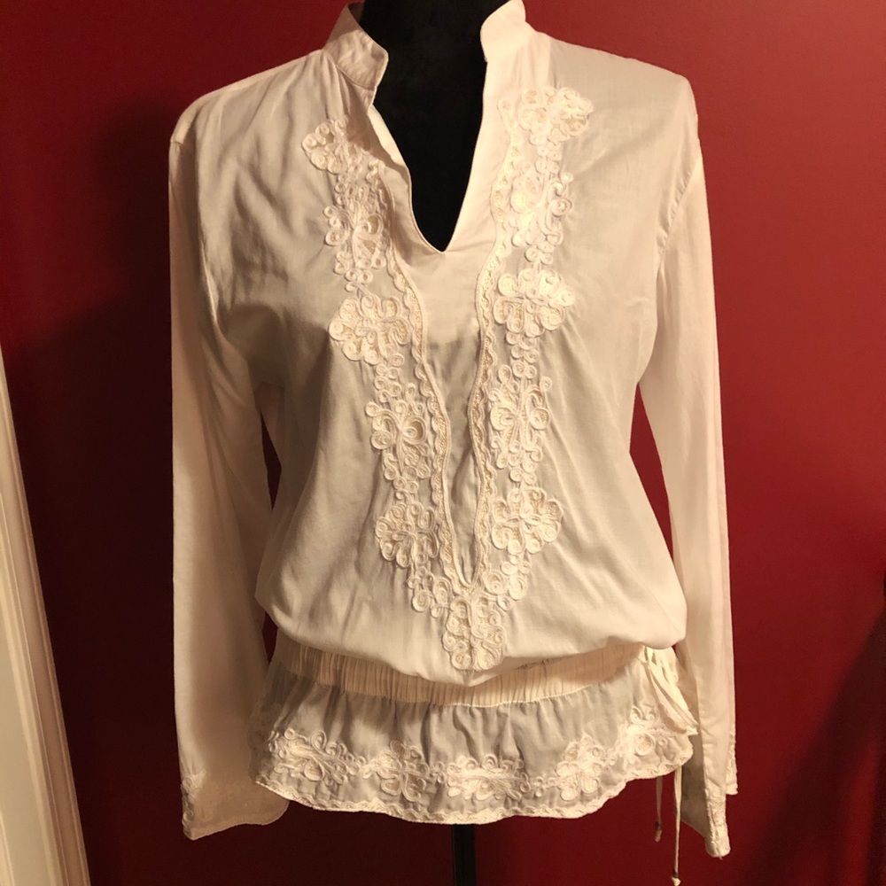 Talbots Boho embroidered Tunic